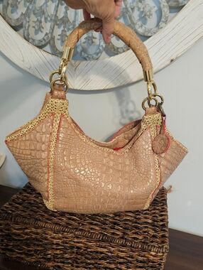 Mania Faux Crocodile Bag